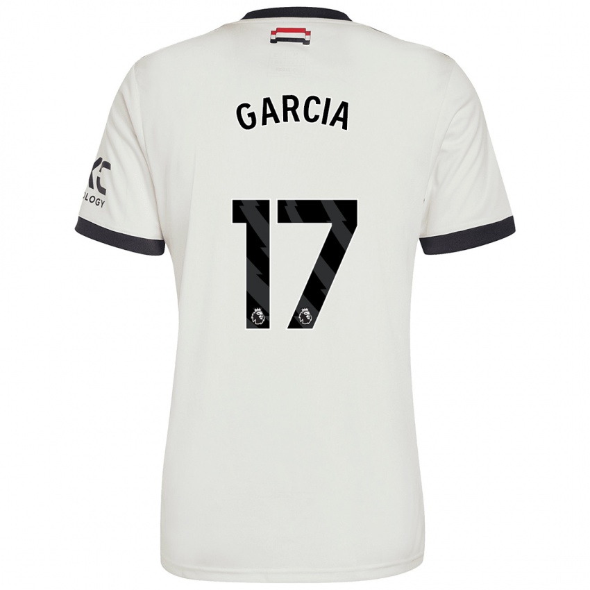 Niño Camiseta Lucia Garcia #17 Blanquecino Equipación Tercera 2024/25 La Camisa