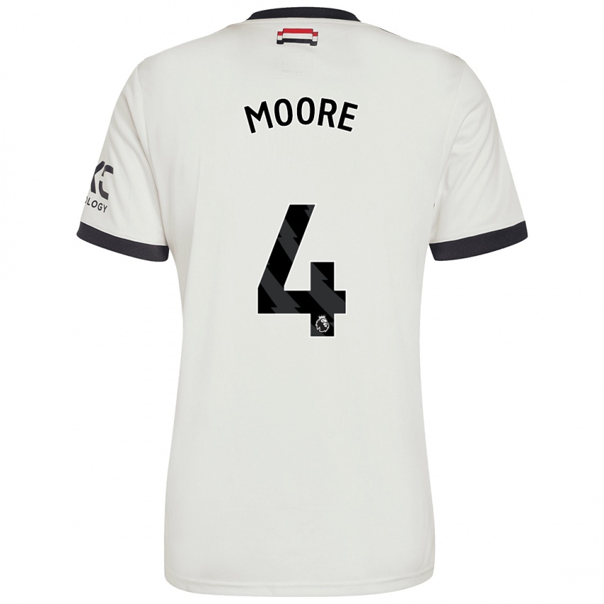 Niño Camiseta Jade Moore #4 Blanquecino Equipación Tercera 2024/25 La Camisa