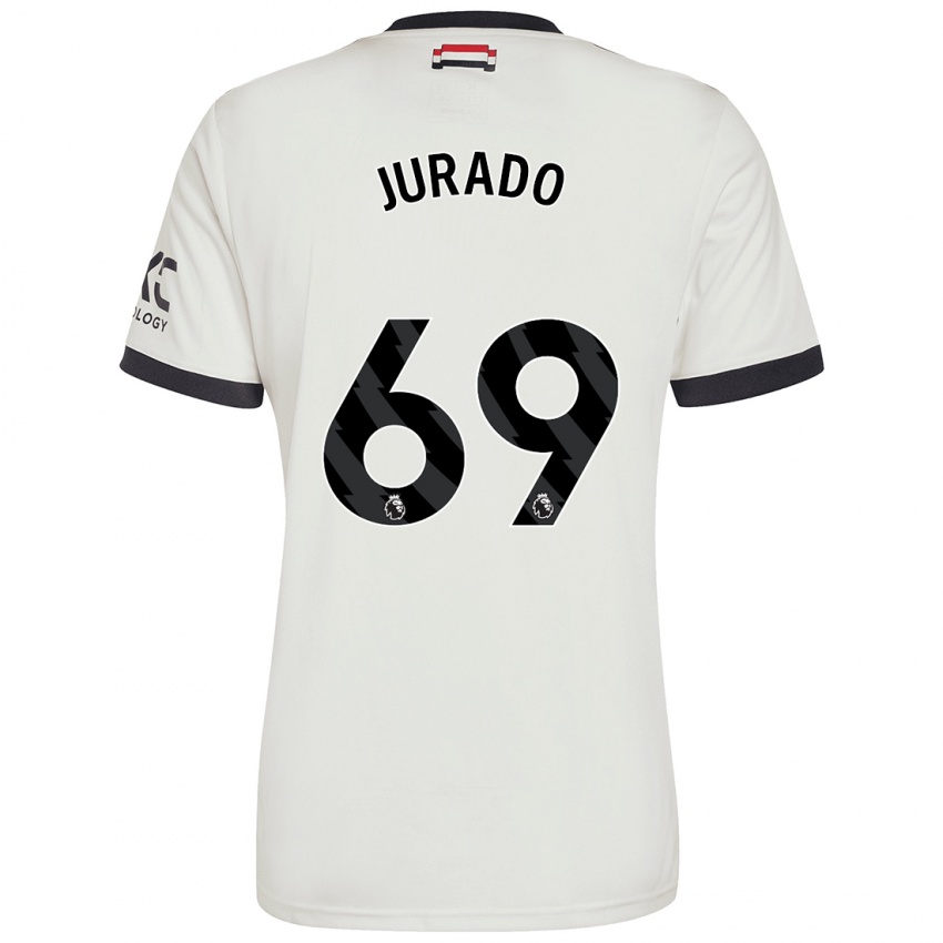 Niño Camiseta Marc Jurado #69 Blanquecino Equipación Tercera 2024/25 La Camisa