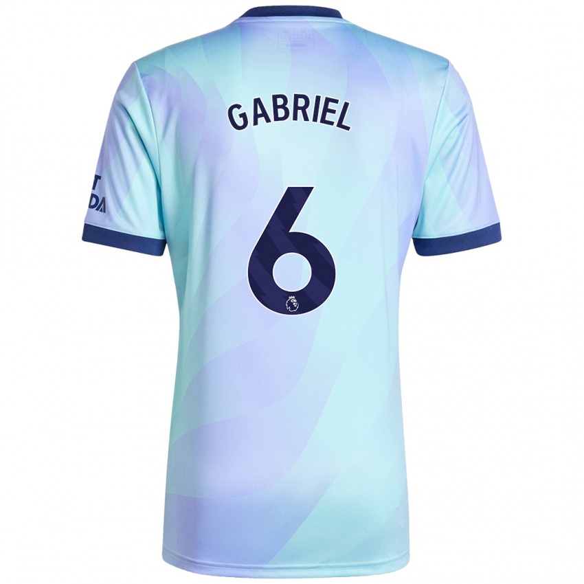 Niño Camiseta Gabriel Magalhaes #6 Agua Equipación Tercera 2024/25 La Camisa