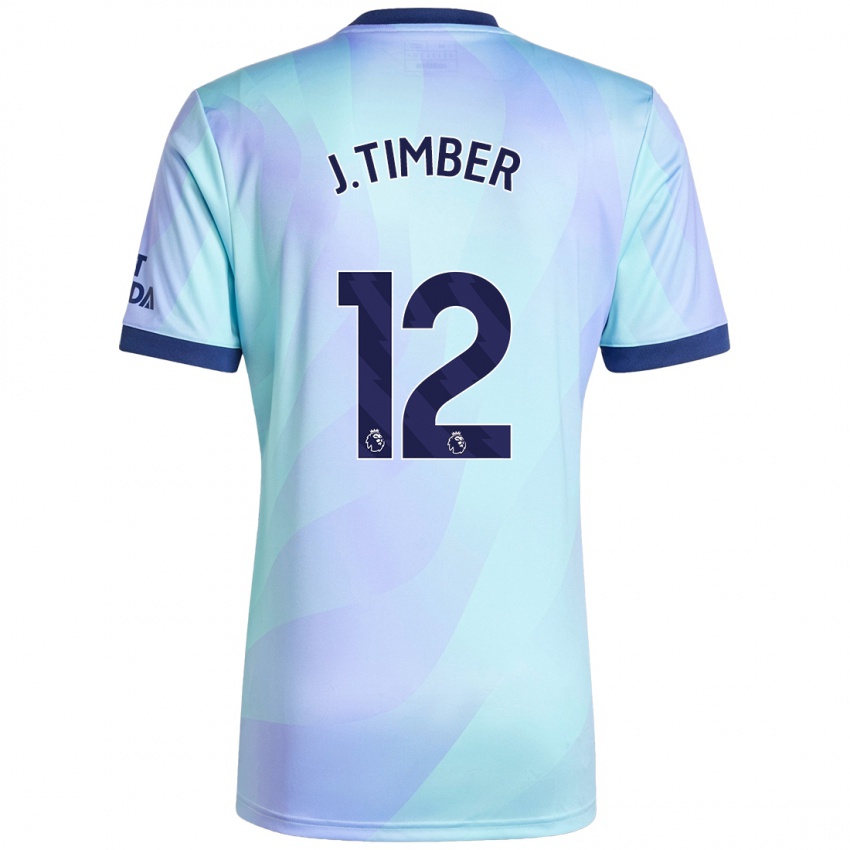 Niño Camiseta Jurrien Timber #12 Agua Equipación Tercera 2024/25 La Camisa