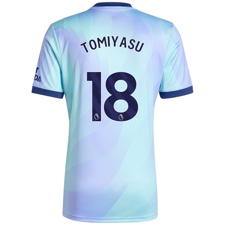 Niño Camiseta Takehiro Tomiyasu #18 Agua Equipación Tercera 2024/25 La Camisa