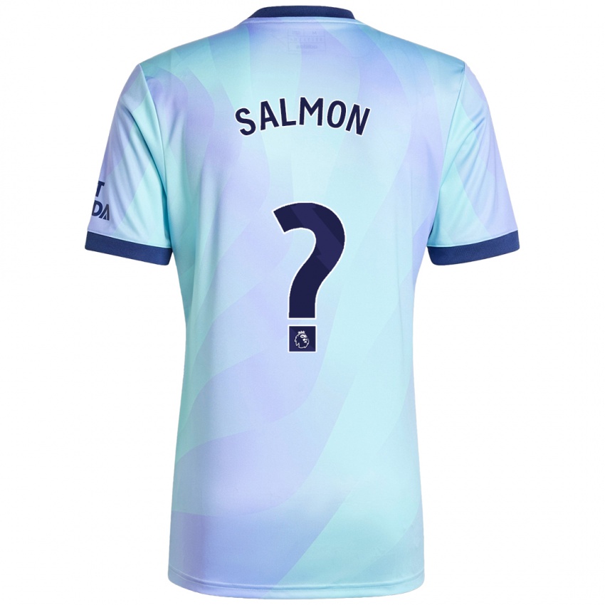 Niño Camiseta Marli Salmon #0 Agua Equipación Tercera 2024/25 La Camisa