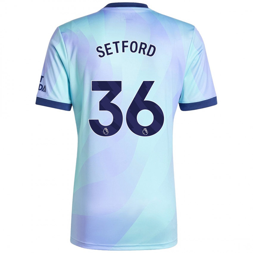 Niño Camiseta Tommy Setford #36 Agua Equipación Tercera 2024/25 La Camisa