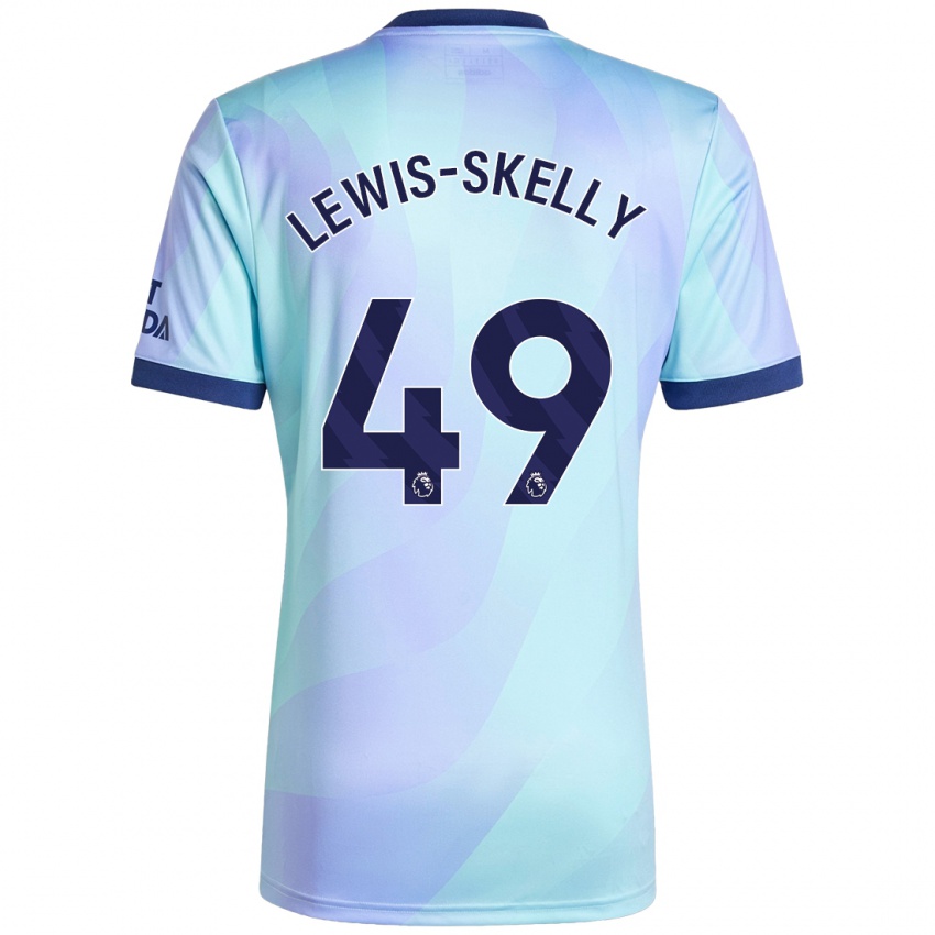 Niño Camiseta Myles Lewis-Skelly #49 Agua Equipación Tercera 2024/25 La Camisa