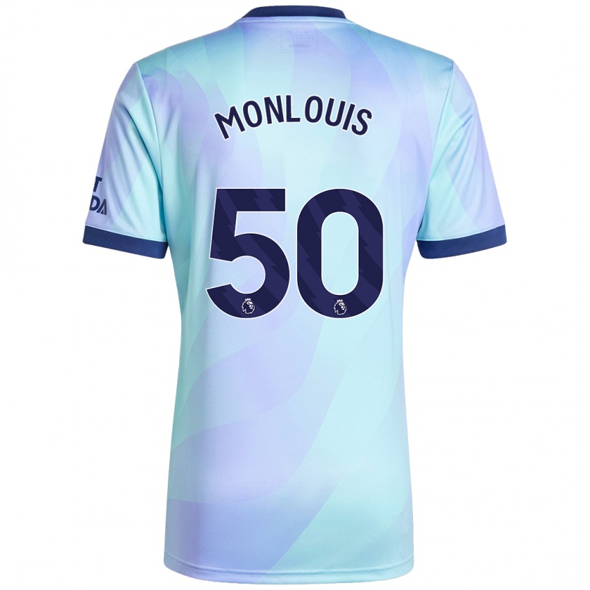 Niño Camiseta Zane Monlouis #50 Agua Equipación Tercera 2024/25 La Camisa