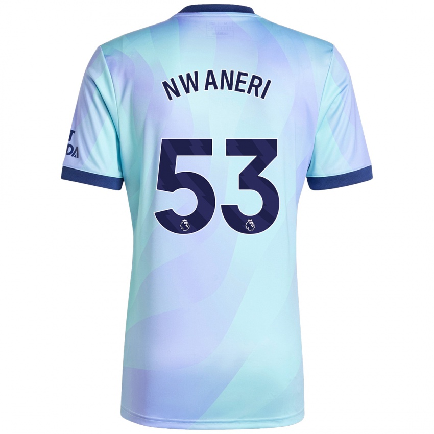 Niño Camiseta Ethan Nwaneri #53 Agua Equipación Tercera 2024/25 La Camisa