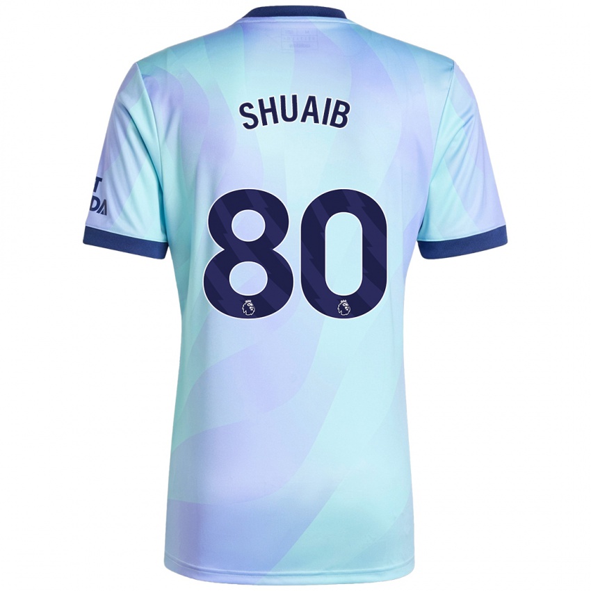 Niño Camiseta Zac Shuaib #80 Agua Equipación Tercera 2024/25 La Camisa