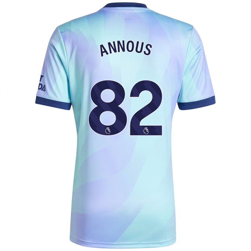 Niño Camiseta Andre Annous #82 Agua Equipación Tercera 2024/25 La Camisa