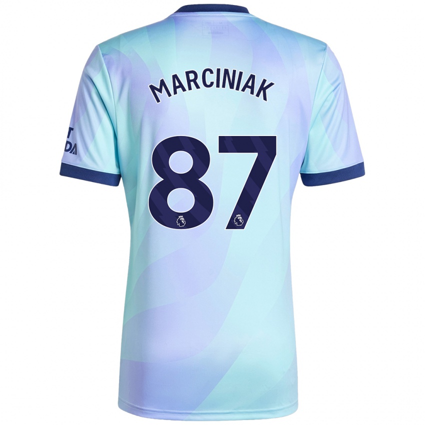 Niño Camiseta Alex Marciniak #87 Agua Equipación Tercera 2024/25 La Camisa