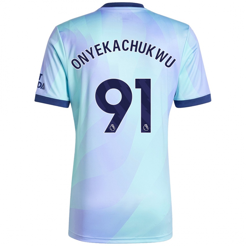 Niño Camiseta Samuel Onyekachukwu #91 Agua Equipación Tercera 2024/25 La Camisa