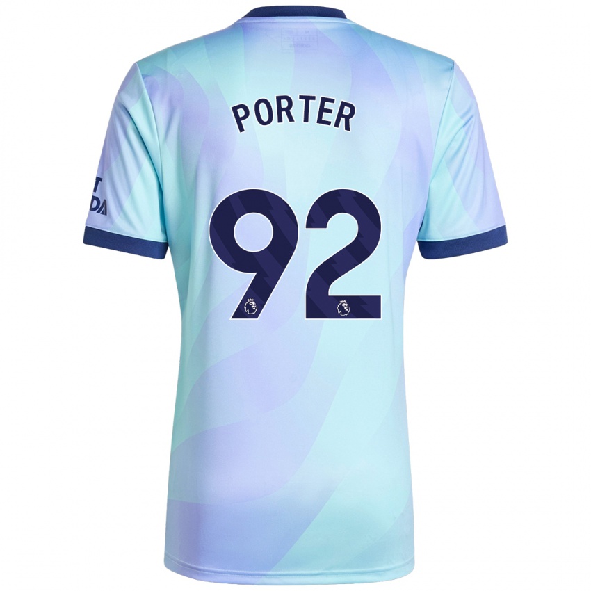 Niño Camiseta Jack Porter #92 Agua Equipación Tercera 2024/25 La Camisa