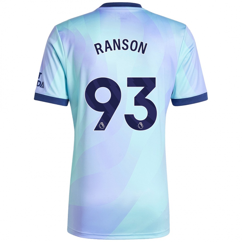 Niño Camiseta Khari Ranson #93 Agua Equipación Tercera 2024/25 La Camisa