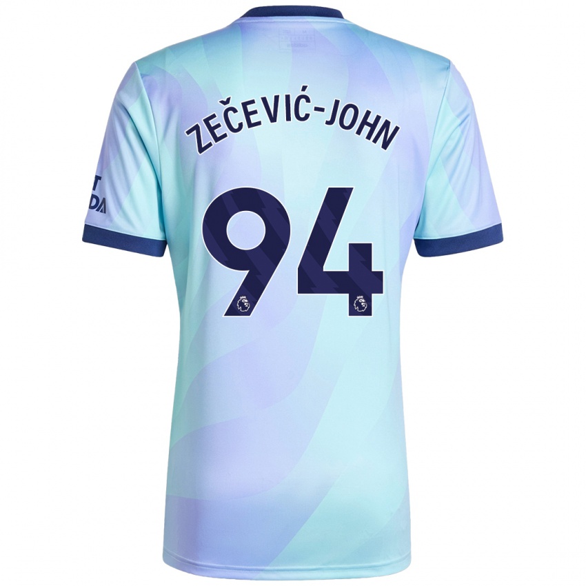 Niño Camiseta Louis Zečević-John #94 Agua Equipación Tercera 2024/25 La Camisa