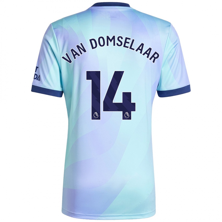 Niño Camiseta Daphne Van Domselaar #14 Agua Equipación Tercera 2024/25 La Camisa