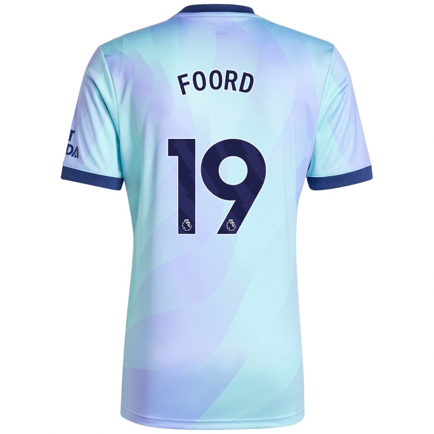 Niño Camiseta Caitlin Foord #19 Agua Equipación Tercera 2024/25 La Camisa