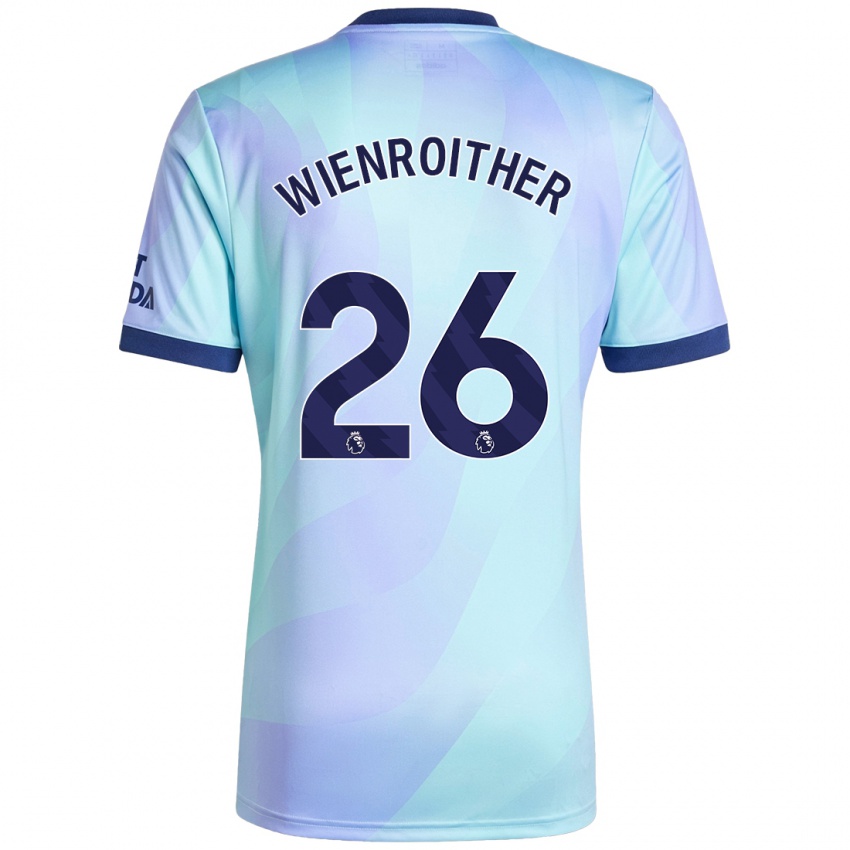 Niño Camiseta Laura Wienroither #26 Agua Equipación Tercera 2024/25 La Camisa