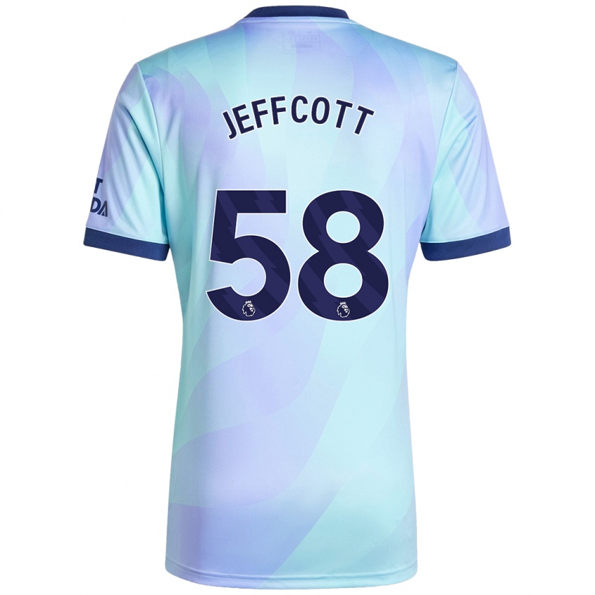 Niño Camiseta Henry Jeffcott #58 Agua Equipación Tercera 2024/25 La Camisa