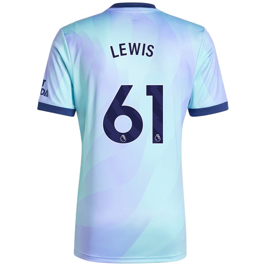 Niño Camiseta George Lewis #61 Agua Equipación Tercera 2024/25 La Camisa