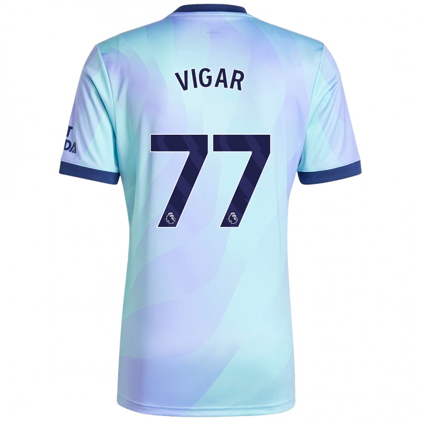 Niño Camiseta Billy Vigar #77 Agua Equipación Tercera 2024/25 La Camisa