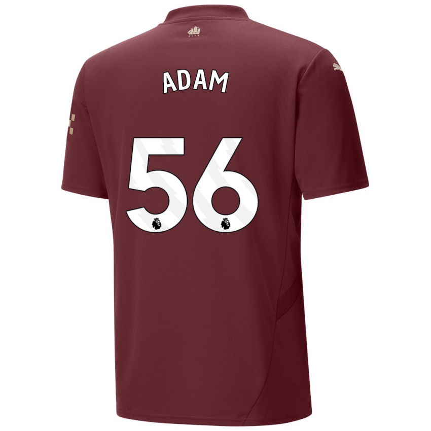 Niño Camiseta Josh Adam #56 Granate Equipación Tercera 2024/25 La Camisa