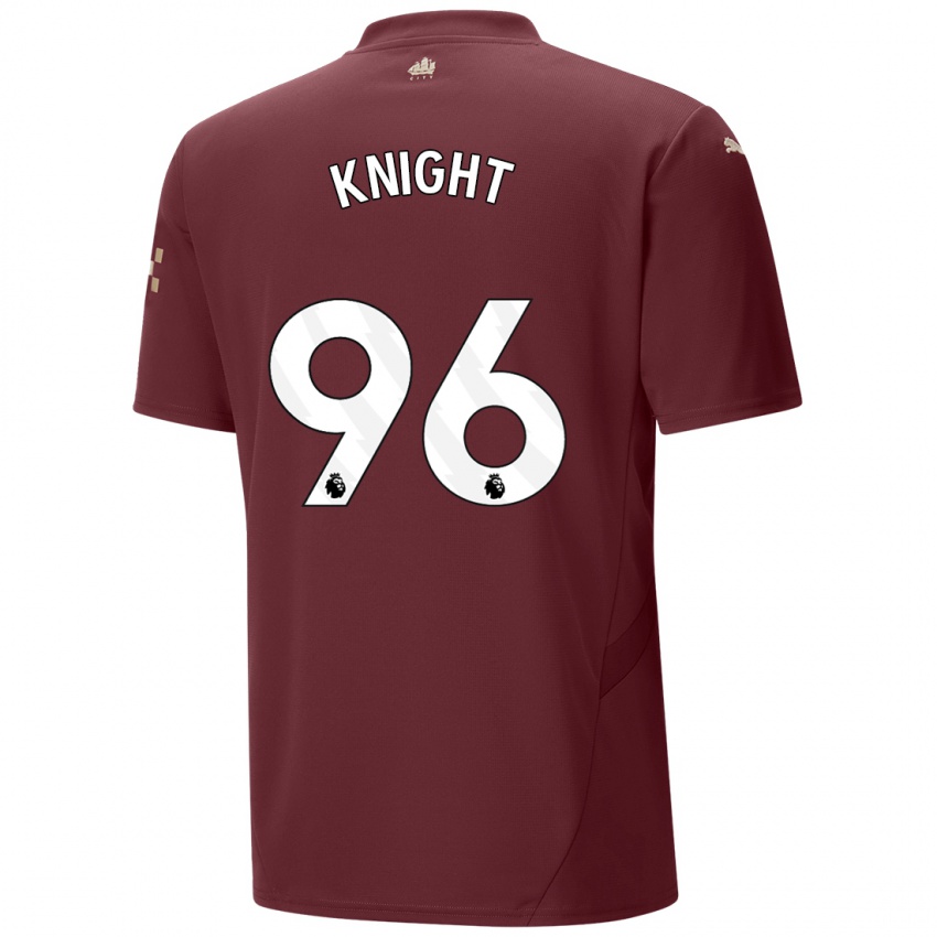 Niño Camiseta Ben Knight #96 Granate Equipación Tercera 2024/25 La Camisa