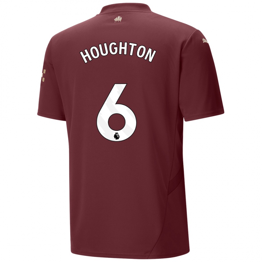 Niño Camiseta Steph Houghton #6 Granate Equipación Tercera 2024/25 La Camisa