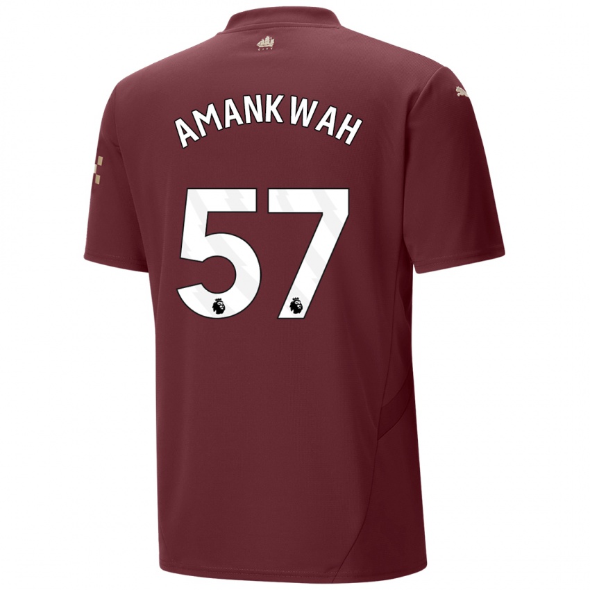 Niño Camiseta Yeboah Amankwah #57 Granate Equipación Tercera 2024/25 La Camisa