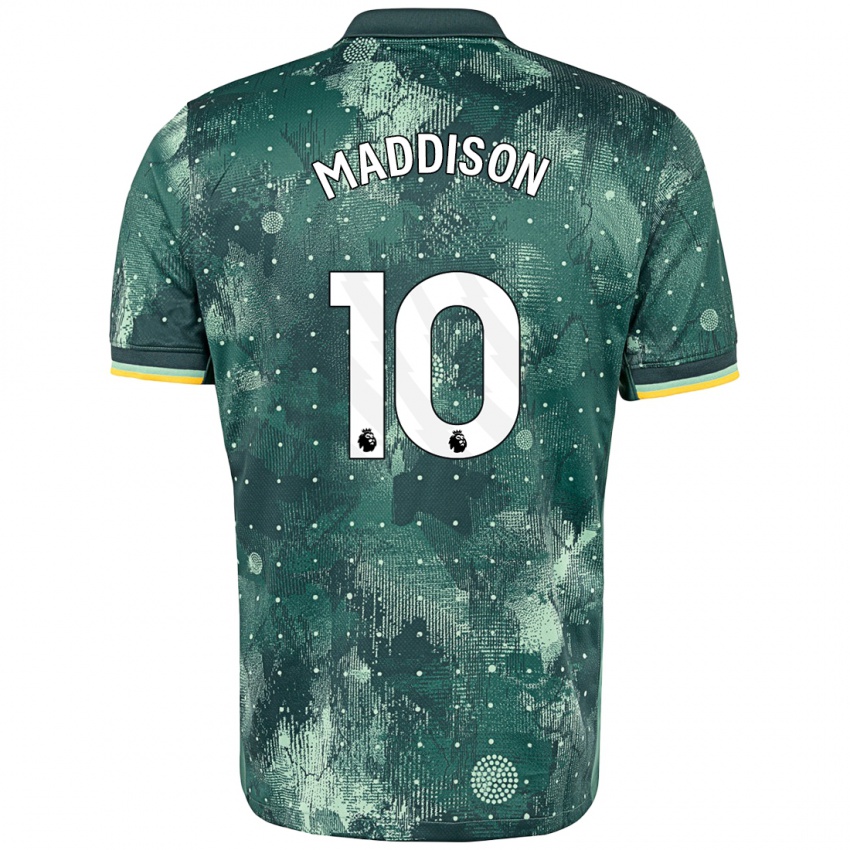 Niño Camiseta James Maddison #10 Verde Menta Equipación Tercera 2024/25 La Camisa