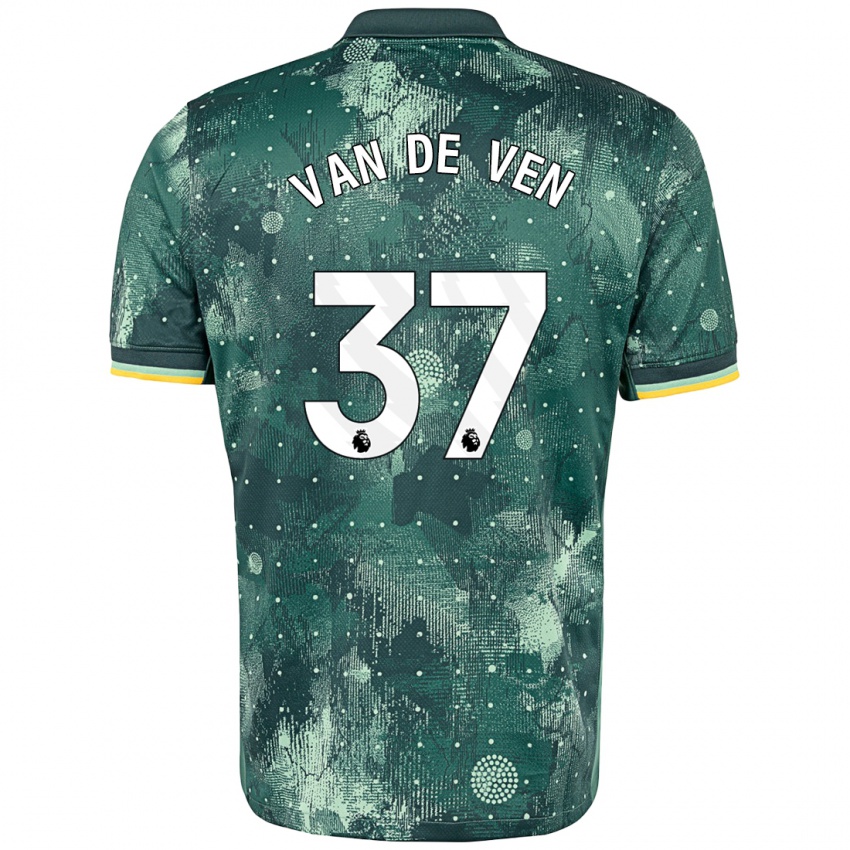 Niño Camiseta Micky Van De Ven #37 Verde Menta Equipación Tercera 2024/25 La Camisa