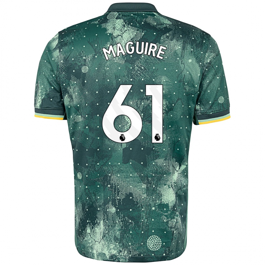 Niño Camiseta Aaron Maguire #61 Verde Menta Equipación Tercera 2024/25 La Camisa