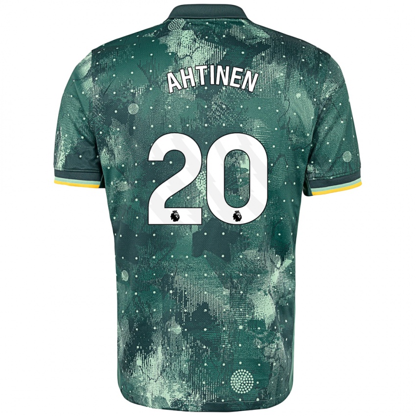 Niño Camiseta Olga Ahtinen #20 Verde Menta Equipación Tercera 2024/25 La Camisa