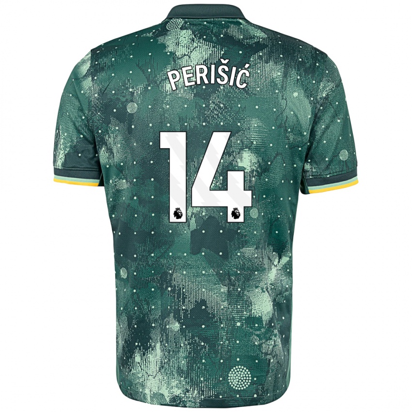 Niño Camiseta Ivan Perisic #14 Verde Menta Equipación Tercera 2024/25 La Camisa