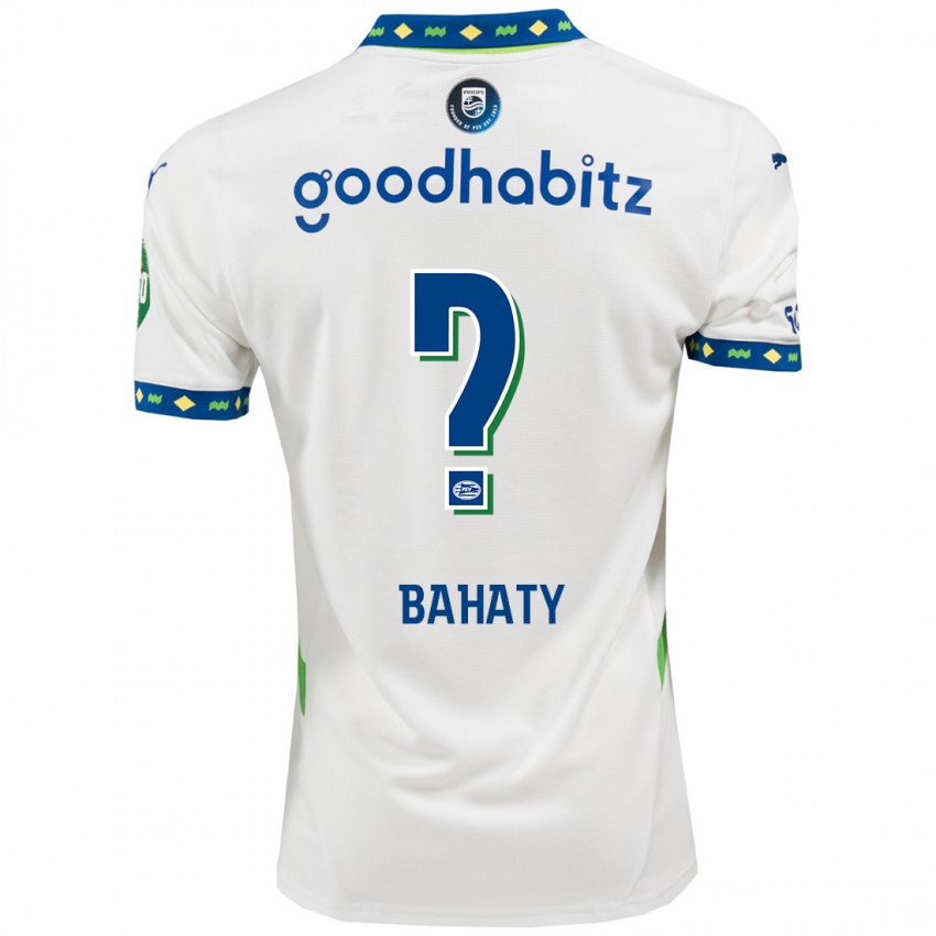 Niño Camiseta Manuel Bahaty #0 Blanco Azul Oscuro Equipación Tercera 2024/25 La Camisa