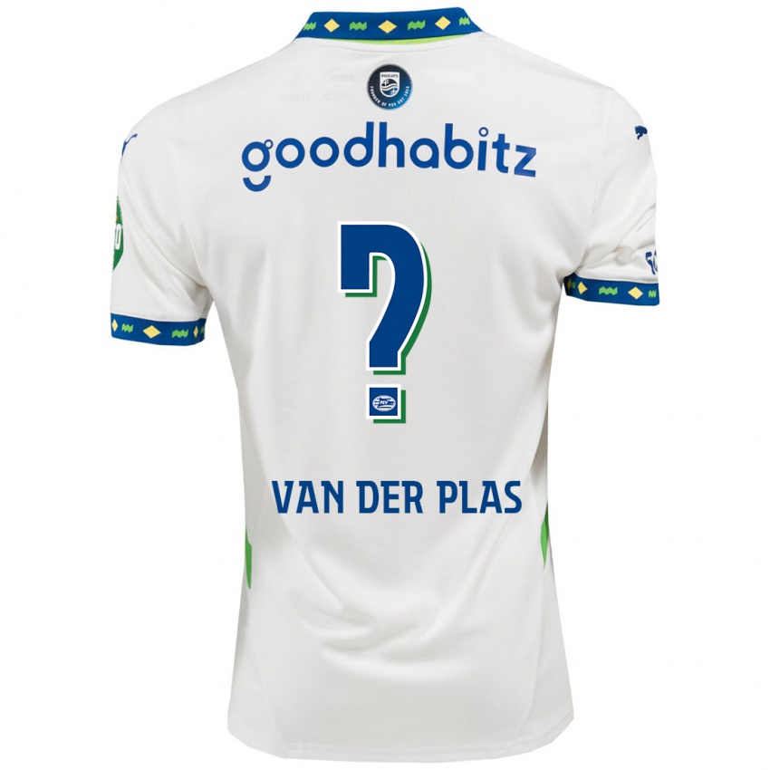 Niño Camiseta Sven Van Der Plas #0 Blanco Azul Oscuro Equipación Tercera 2024/25 La Camisa