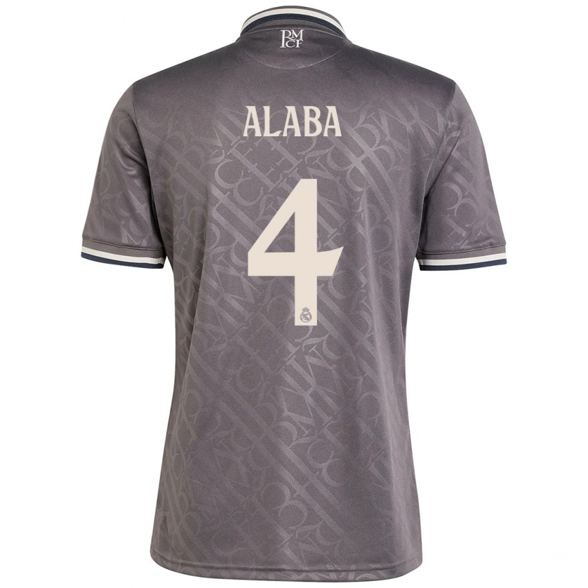 Niño Camiseta David Alaba #4 Carbón Equipación Tercera 2024/25 La Camisa