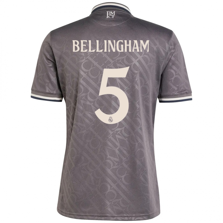 Niño Camiseta Jude Bellingham #5 Carbón Equipación Tercera 2024/25 La Camisa