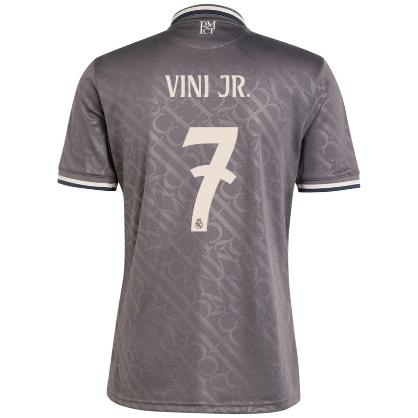 Niño Camiseta Vinicius Junior #7 Carbón Equipación Tercera 2024/25 La Camisa