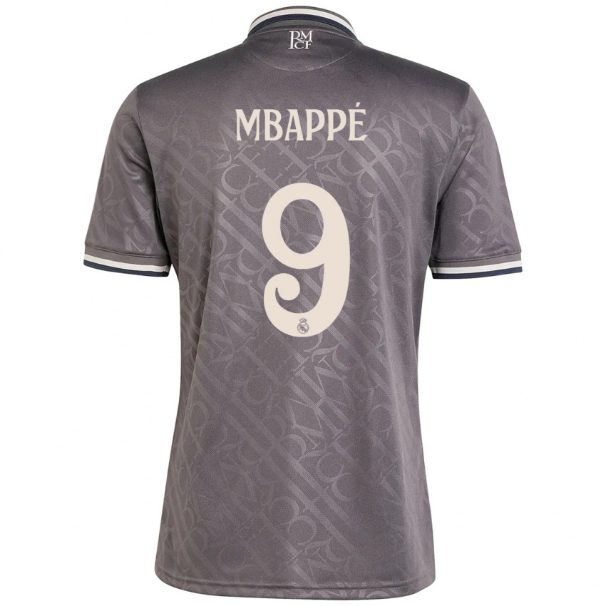 Niño Camiseta Kylian Mbappe #9 Carbón Equipación Tercera 2024/25 La Camisa