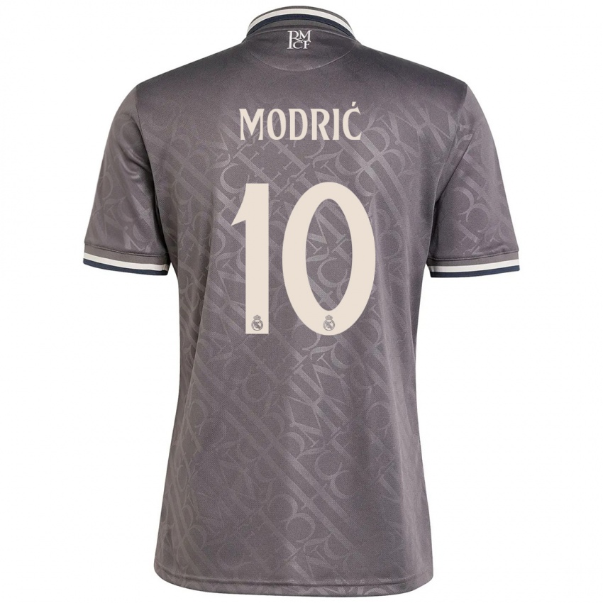 Niño Camiseta Luka Modric #10 Carbón Equipación Tercera 2024/25 La Camisa