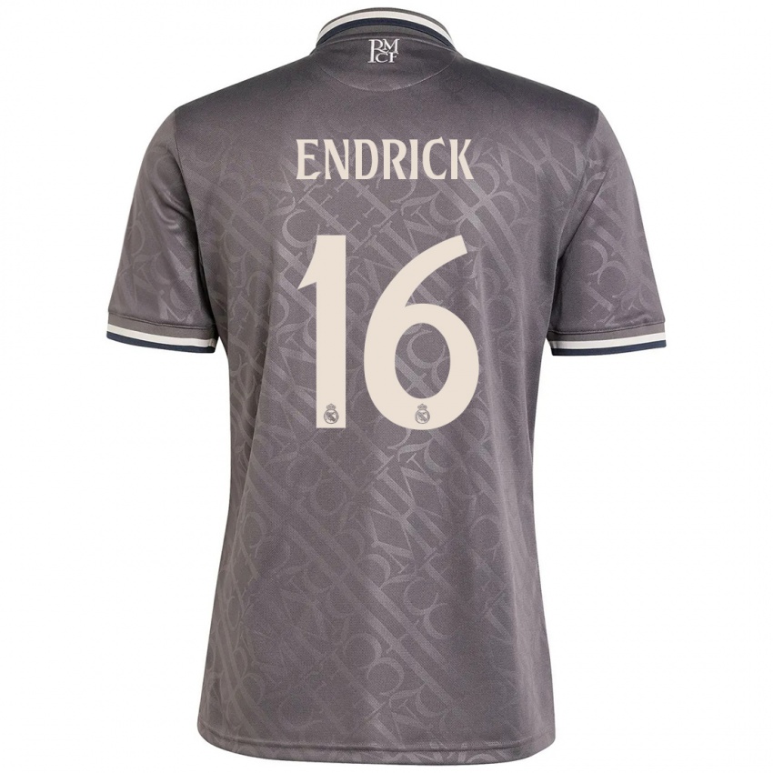 Niño Camiseta Endrick #16 Carbón Equipación Tercera 2024/25 La Camisa