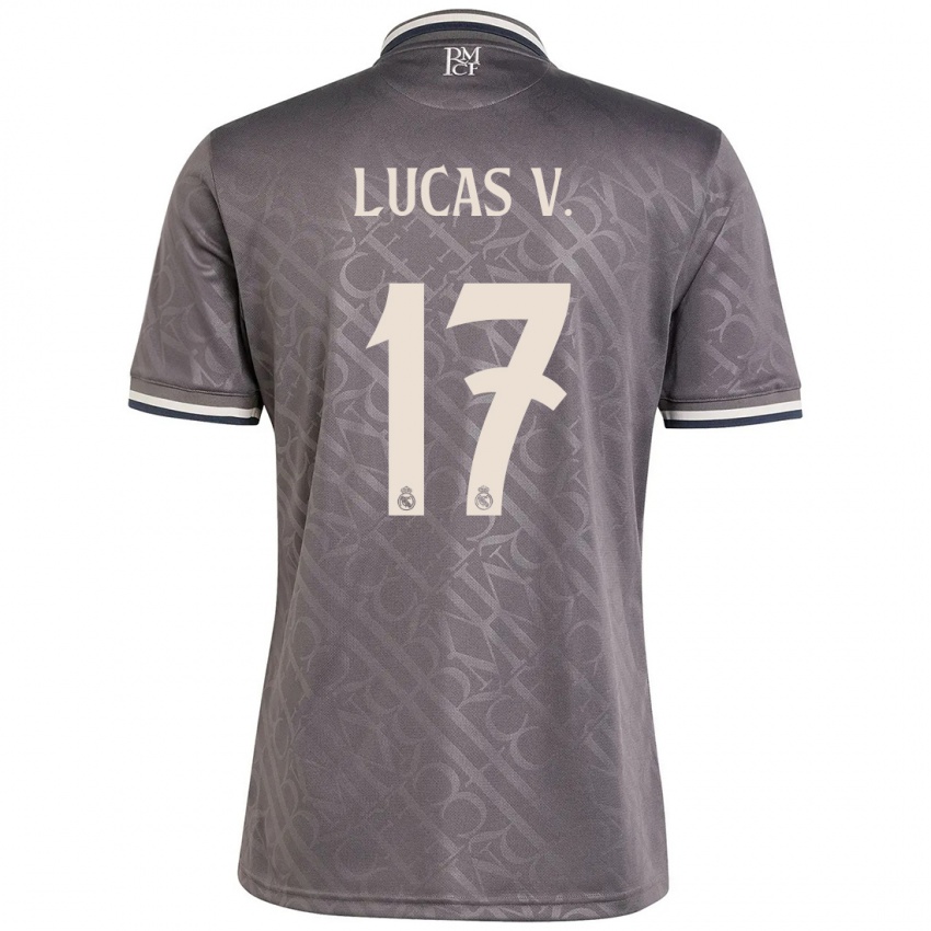 Niño Camiseta Lucas Vazquez #17 Carbón Equipación Tercera 2024/25 La Camisa