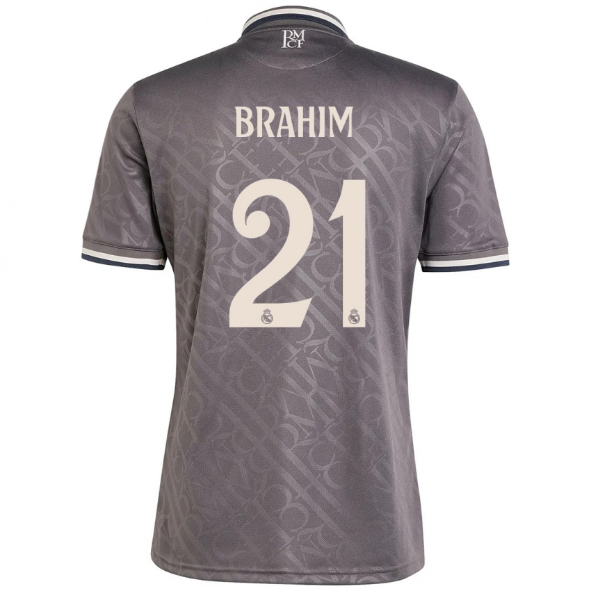 Niño Camiseta Brahim Diaz #21 Carbón Equipación Tercera 2024/25 La Camisa