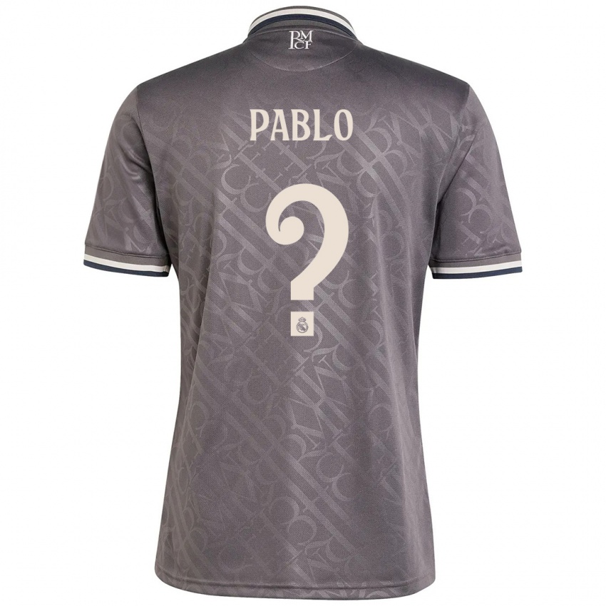 Niño Camiseta Pablo Ramón #0 Carbón Equipación Tercera 2024/25 La Camisa