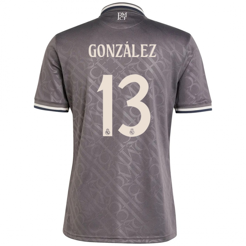 Niño Camiseta Fran González #13 Carbón Equipación Tercera 2024/25 La Camisa