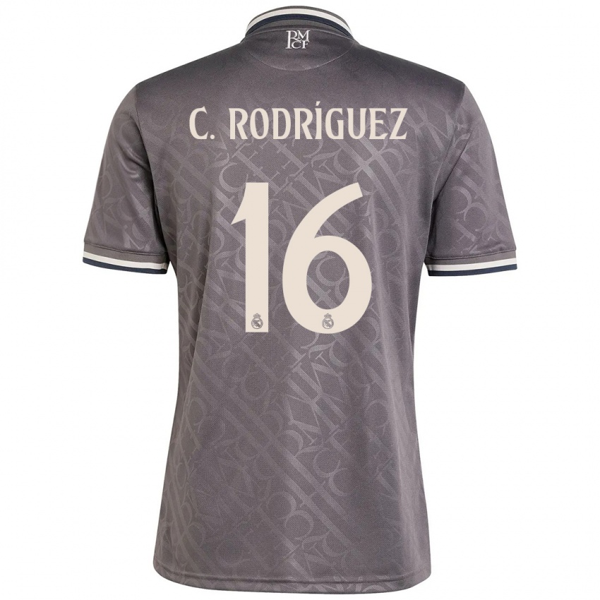 Niño Camiseta Carlos Rodríguez #16 Carbón Equipación Tercera 2024/25 La Camisa