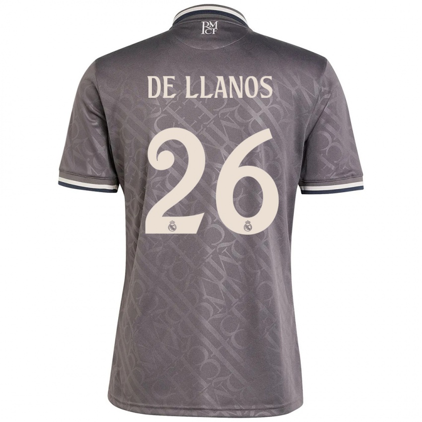 Niño Camiseta Hugo De Llanos #26 Carbón Equipación Tercera 2024/25 La Camisa