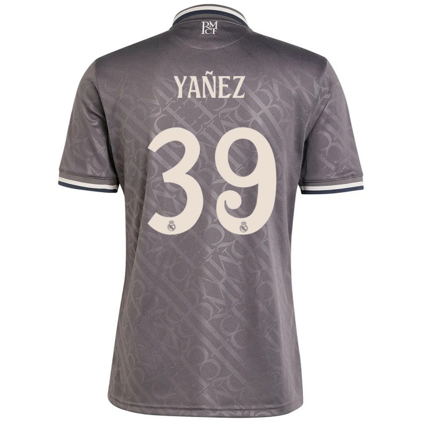 Niño Camiseta Daniel Yañez #39 Carbón Equipación Tercera 2024/25 La Camisa