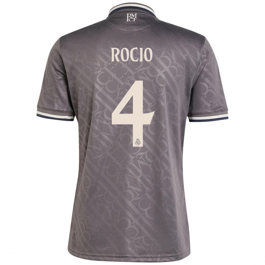 Niño Camiseta Rocio Galvez #4 Carbón Equipación Tercera 2024/25 La Camisa