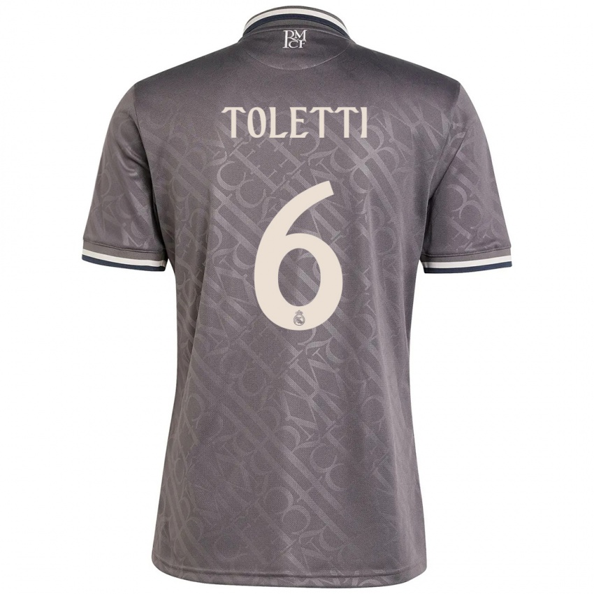 Niño Camiseta Sandie Toletti #6 Carbón Equipación Tercera 2024/25 La Camisa